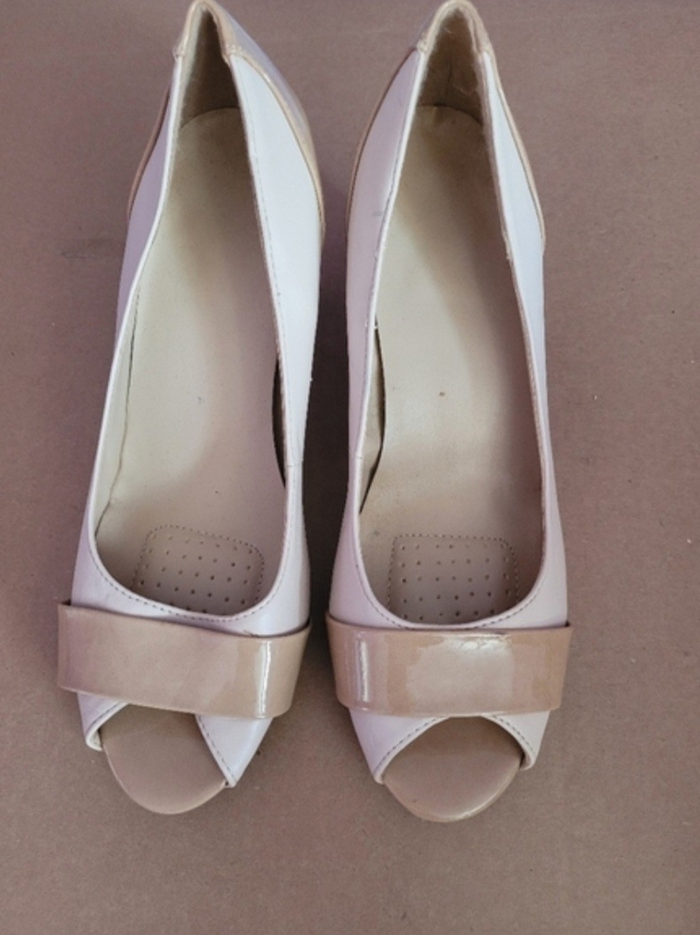 🍁 2/$40 Women’s Peep-Toe Pumps in Blush and Nude